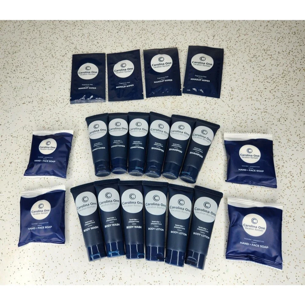 Carolina One Travel Kit Amenities Shampoo Conditioner Body Lotion Wash Set of 20